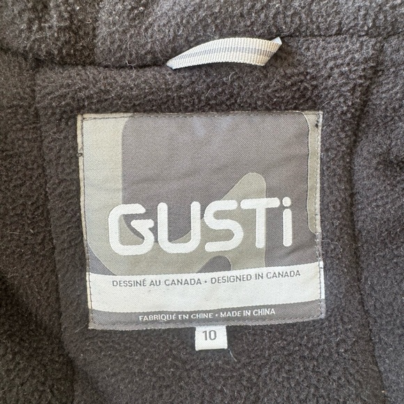 Kids Ski Clothing, Gutsi Jacket and Pants, Size 10y, Green, Black and Mustard - Picture 7 of 10